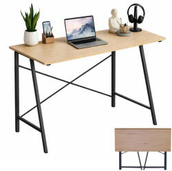 Intenso Home összecsukható íróasztal / számítógépasztal 100x46cm | Masszív fém váz, fekete - aranytölgy szín (INT-ZDZ1004675G)