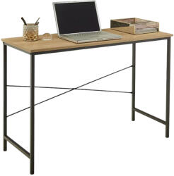 Intenso Home Íróasztal / számítógépasztal 100×40 cm, masszív fém vázzal, fekete-aranytölgy - Intenso Home (INT-BGZ1040AG)