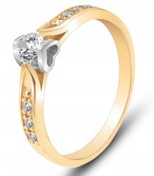 Goldmark Arany Eljegyesi Gyűrű Szív Elisabetta 585 (gn134)