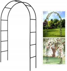  Pergola Fém Kerti BOLTÍV230x120CM Rudak Fekete (3452689)