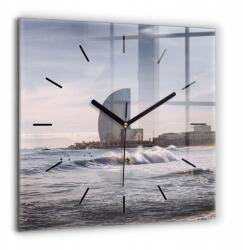 Foto Üveg Falióra Modern enteriőrökbe Barcelona Surfer 60x60 cm (010010500080200268402)