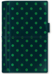 FILOFAX Domino Lakk Personal Zöld pöttyös