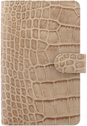 FILOFAX Classic Croc Personal Compact Barna