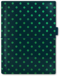 FILOFAX Domino Lakk A5 Zöld pöttyös
