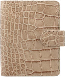 FILOFAX Classic Croc Pocket Barna
