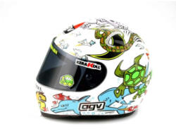  Modele auto și moto model de cască 1: 5 Moto GP Valentino Rossi Valencia 2005 - 1: 5