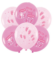 Balloons4party Set 6 baloane latex Este o fata 30 cm