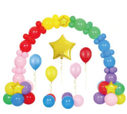 Balloons4party Kit arcada baloane link o loon curcubeu 81 buc