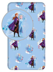 Disney Jégvarázs Blue Leaves gumis lepedő 90*200 cm