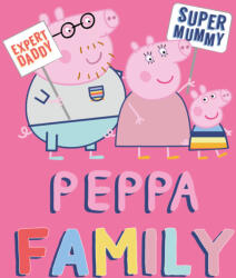  Peppa malac Family Pink polár takaró 100x140cm