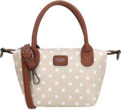 Charm London Buckingham 25511 Dots wit op taupe