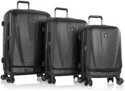 HEYS Vantage Smart Luggage S, M, L Black - sada 3 kufrů