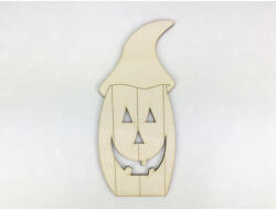  Natúr fa - Sapkás halloween tök 15cm - csinaldmagadshop
