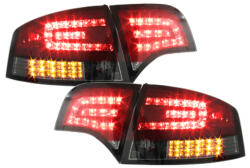 KITT Lightning Audi A4 B7 Limousine (2004-2008) LED hátsó lámpa, LED irányjelző, piros/sötétített (RA12SLRSL)