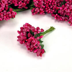  Bogyós mini csokor magenta - csinaldmagadshop