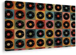 Dovido Tablou discuri de vinil retro - 60x40