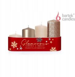 Bartek Candles adventi gyertyák, fokozatos, 280g, magasság 55/70/85/100mm (4db)