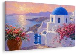 Dovido Tablou coasta din Santorini la apus - 120x80 - dovido - 282,30 RON