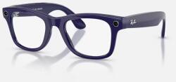 Ray-Ban Ochelari Smart RAY-BAN Meta Wayfarer High Bridge Fit Shiny Cosmic Blue Transitions Gen 2 (RW4012 6628MF 50-22)