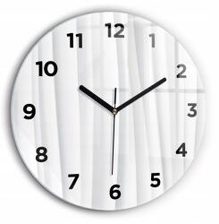  Négyzet alakú Üveg Falióra Nappaliba Hullámok Mintával Textúra Fi60 cm (010010500050200268577)