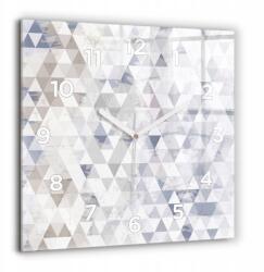  Szögletes Üveg Óra Stílusos Nyomtatással Geometriai Mintával 60x60 cm (010010500080100272491)