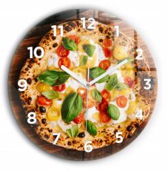  Négyzet alakú Üveg Falióra Irodába Nyomtatott Olasz pizza fi60 cm (010010500050100273662)