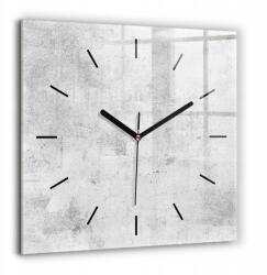  Nagy Négyzet alakú Üveg Falióra Lakásba Beton Falikép 60x60 cm (010010500080200268081)