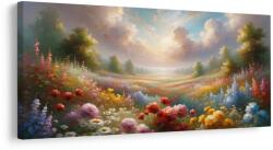 Dovido Tablou vale însorită cu flori - 80x40 - dovido - 76,85 RON