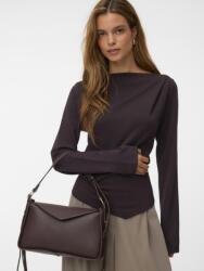 VERO MODA Топ с лодковидно деколте MILLE тъмно кафяв Vero Moda | Kafyav | ЖЕНИ | L