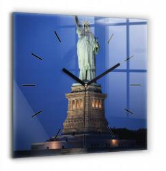 Foto Üveg Falióra Konyha Szabadság-szobor New York 60x60 cm (010010500080200268490)