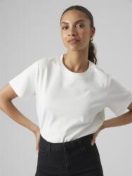 VERO MODA Дамска памучна горна с къс ръкав snow white Vero Moda | Byal | ЖЕНИ | XL