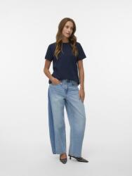 VERO MODA Дамски памучен топ с къс ръкав sapphire Vero Moda | Sin | ЖЕНИ | XL