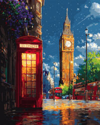 Oh Art! Set pictura pe numere, cu sasiu, Londra, 40x50 cm (ANG1058)