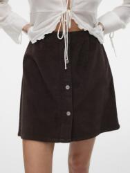Vero Moda Къса кордуройна пола с бутони тъмно кафяво Vero Moda | Kafyav | ЖЕНИ | L