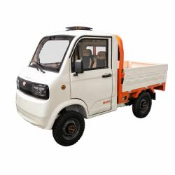 RURIS Triciclu electric pick-up RURIS PILOT 5000SA PURE WHITE, putere maxima 4900 W, autonomie pana la 130 km, cu volan, viteza maxima de 25 km/h, conform reglementarilor UE, fara permis (50000CAS26a) - scu