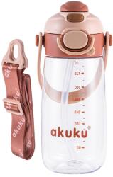 AKUKU Sticlă de școală cu pai Akuku 480 ml mocha