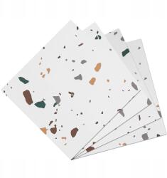  Öntapadós vinil panelek fehér Pvc Yullpaper 30x30cm 24 db