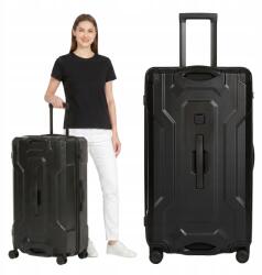 Kadva Nagy kemény utazó bőrönd Kadva Roca 120l Abs 4 Keréken Tsa zárral (KDV-B6B028-BK)