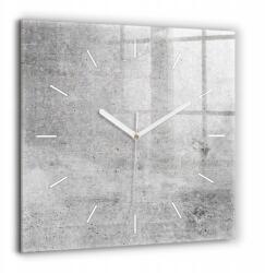  Dekoratív Négyzet alakú Fotó Üveg Falióra Nyers fal 60x60 cm (010010500080100168629)