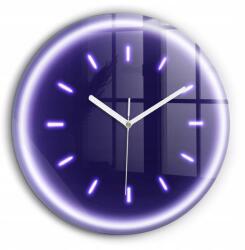  Designer Négyzet alakú Fotó Üveg Óra Beltéri Neon vonalak fi60 cm (010010500050100273815)