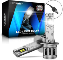 NOVSIGHT Lămpi Auto H1 LED 6500K Alb Rece 12V 90W 2 Bucăți A500-N63-H1 (A500-N63-H1)
