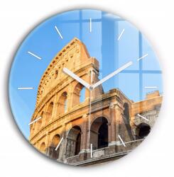 Foto Üveg Falióra Modern Belső terekhez Colosseum Rómában fi60 cm (010010500050100271867)