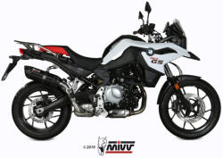  Tobă finală MIVV Suono pentru BMW F 750 GS / F 850 GS (2018-2024), oțel inoxidabil negru