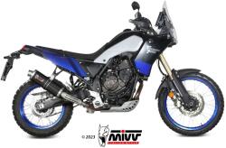  Tobă finală MIVV Oval pentru Yamaha Ténéré 700 (2019-2025), oțel inoxidabil negru