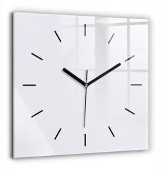  Négyzet alakú Dekoratív Üvegóra Stílusos Nyomtatással Fehér 60x60 cm (010010500080200268348)