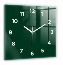  Dekoratív Üvegóra Stílusos Nyomtatással Színes Palack Zöld 60x60 cm (010010500080100273609)