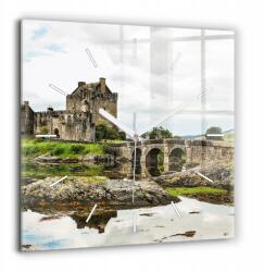 Foto Üveg Falióra Konyha Kastély Eilean Donan Skócia 60x60 cm (010010500080100271901)