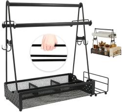  Fűszertartó állvány kampókkal Grill, Piknik és Kemping tartó (Organizer na przyprawy do grilla)
