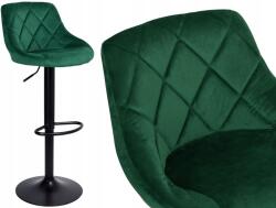 eHokery Hoker bárszék Cydro Black sötétzöld Velvet (5902340322260)