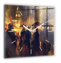 Foto Üveg falióra Impresszionizmus a művészetben Piac 60x60 cm (010010500080100164988)